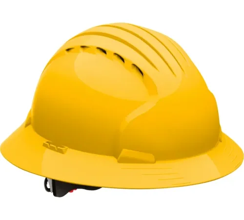 Yellow construction hard hat