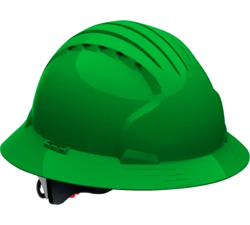 Green construction safety hard hat