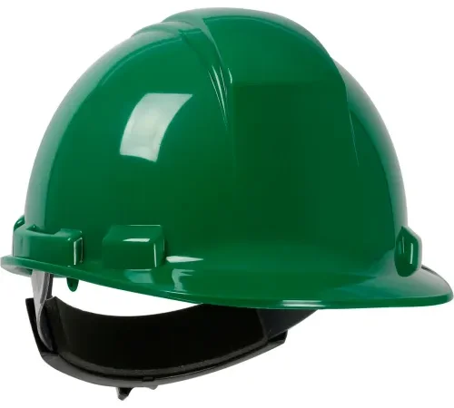 Green construction safety hard hat