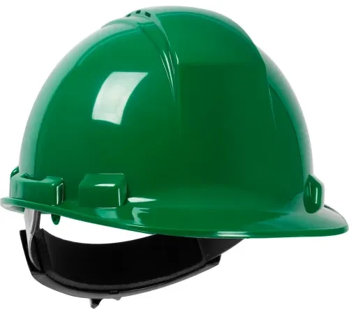 Green construction safety hard hat