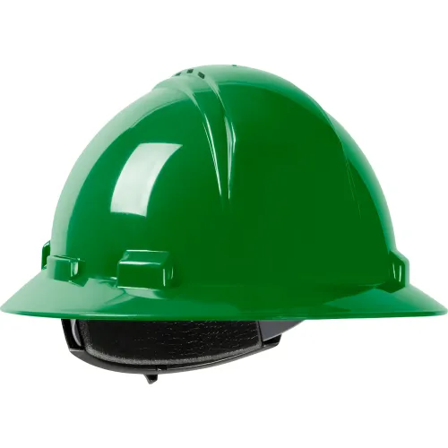 Green construction hard hat