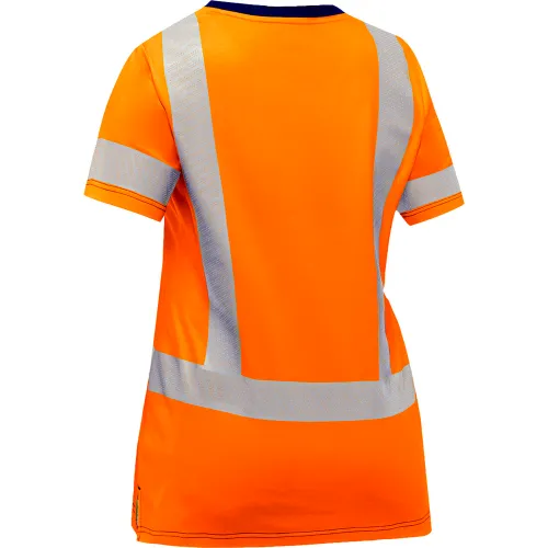Bisley Women's Short Sleeve T-Shirt, Class 2, L, Hi-Vis Orange - Image 2