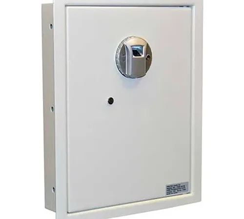 Protex Biometric Wall Safe FW-1814Z - 14-1/8"W x 3-7/8"D x 18-1/4"H, Beige