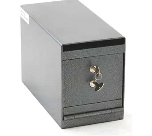 Protex Heavy Duty Drop Box With Dual Key Control Lock TC-01K 6" x 12" x 8" Gray