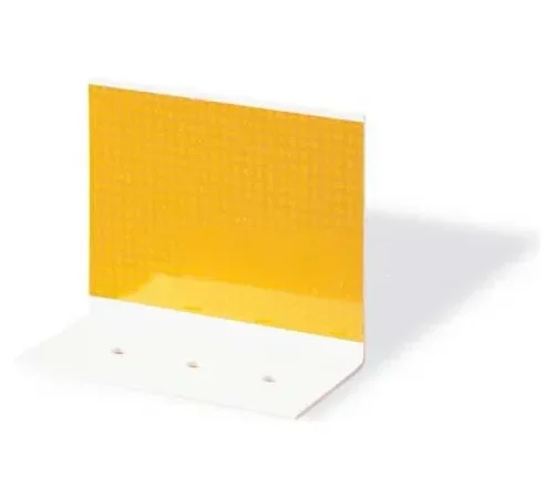 Plastic Concrete Barrier Mount Reflector, 3" X 4", 2-Sided, Yellow - Pkg Qty 200