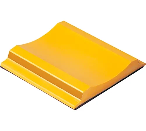Pexco Rigid Temporary Raised Pavement Marker W/ Adhesive, 2-Way, Yellow - Pkg Qty 200