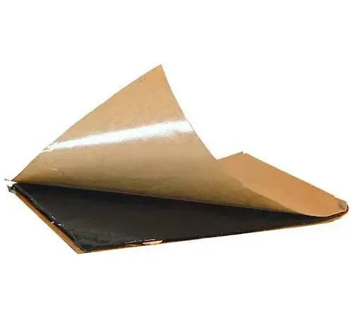 Adhesive Peel & Stick Butyl Pad, 8" X 8", Black - Pkg Qty 25