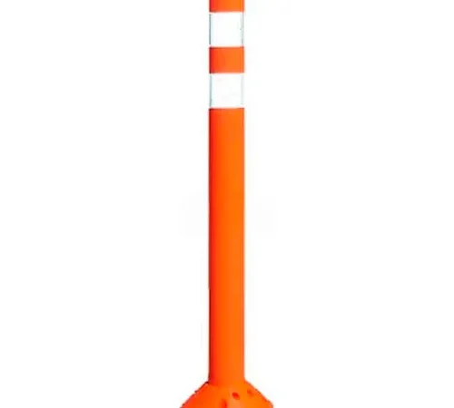 DP200 36" Round Traffic Channelizer Post, Orange