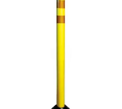DP200 36" Round Traffic Channelizer Post, Yellow