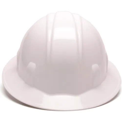 White construction safety hard hat