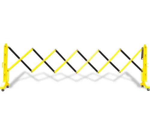 Flexmaster 110 Expanding Plastic Barricade, Yellow/Black, 38" H X 11.5' L, FM110YB