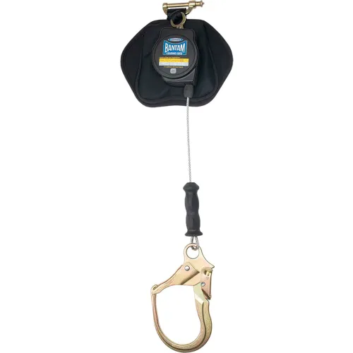Retractable safety lifeline with large snap hook