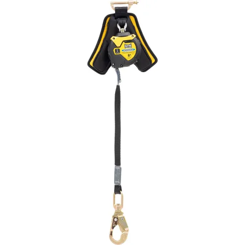 Retractable fall protection lanyard with snap hook