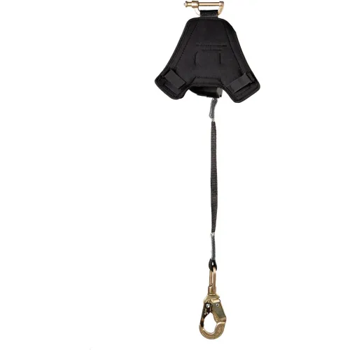 Padded safety lanyard with steel snap hook