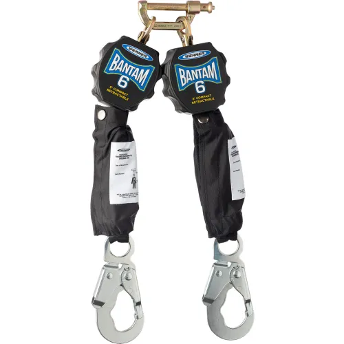 Dual Bantam 6 retractable fall-arrest lanyards