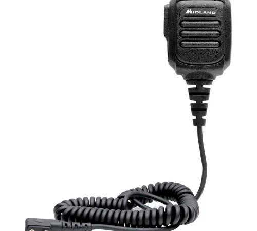 Midland Shoulder Speaker Mic For Handheld Two Way Radio, Black