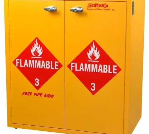 24 Gallon, Jumbo Stacking Flammable Cabinet, Self-Closing, Plywood, 30"W x 18-1/2"D x 32-1/2"H