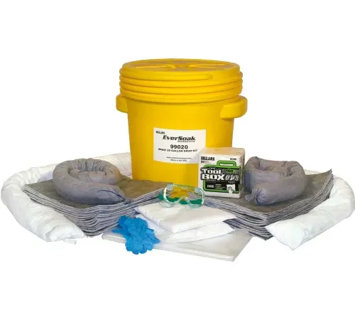 EverSoak General Purpose 20 Gallon Drum Spill Kit, 19 Gallon Capacity, 1 Spill Kit/Case