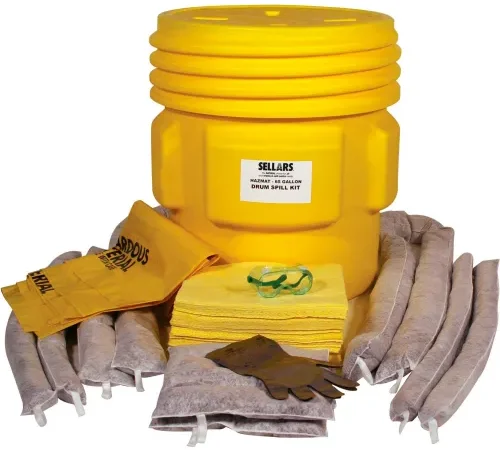 EverSoak Hazmat 65 Gallon Drum Spill Kit, 86.5 Gallon Capacity, 1 Spill Kit/Case