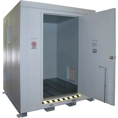 Securall 9 Drum 2HR Fire-Rated Hazmat Locker with Explosion Relief Panels, 7'W x 7'D x 8'3"H