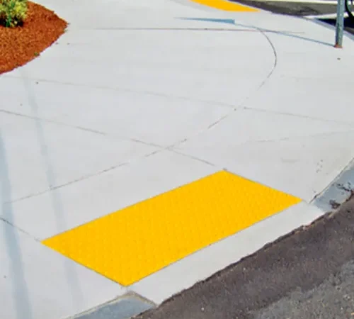 Surewerx? ADA Tactile Pad, Cast in Place, 2' x 5', Brick Red