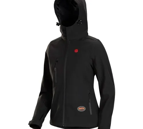 Pioneer Women's Heated Softshell Jacket, XS, Black