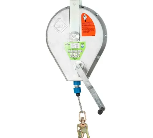 PeakWorks Self Retracting Lifeline Device with Recovery, Single Leg, Snap Hook, 130'L