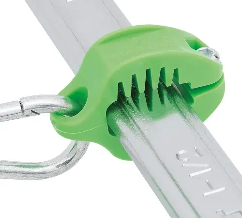 PeakWorks? Tool Tether Flat Clamp, 1-15/16" x 9/16", Green, Pack of 10