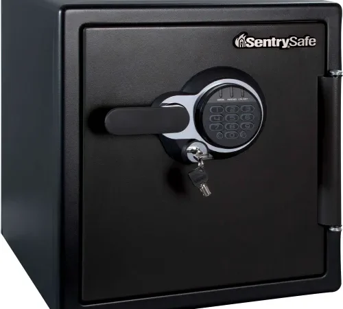 SentrySafe electronic safe with keypad and keys