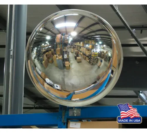 DomeVex? Round Acrylic Convex Mirror, Indoor, 32" Dia., 180? Viewing Angle