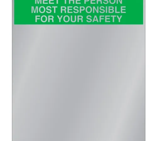 Se-Kure" Acrylic Safety Message Mirror, Indoor, 29"x16", "Meet The Person"