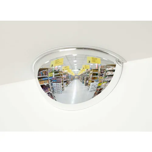 See All Half Dome Acrylic Mirror, Indoor, 32" Dia., 180 Viewing Angle
