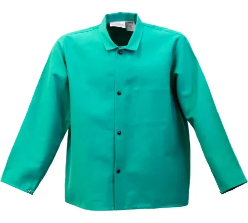 Teal button-up long-sleeve jacket