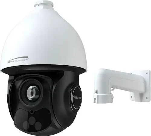 Speco? 4MP 25X PTZ IP Camera with Wall Mount, 4.8-120mm 25x Optical Zoom Lens, White Housing