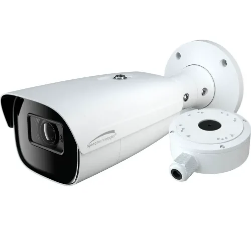 Speco® 8MP H.265 IP Bullet Camera with Junction Box, 2.8-12mm Motorized Lens, White Housing