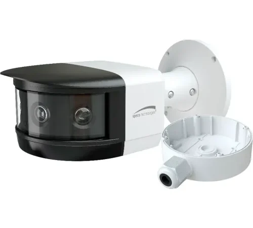 Speco? 8MP H.265 IP Panoramic Multi-Sensor Bullet Camera, 3.3mm x 4 Fixed Lens, White Housing