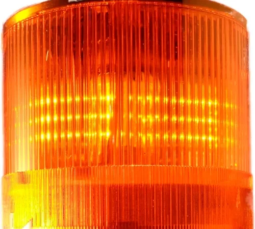 Springer Controls / Texelco LA-134G 70mm Stack Light, Steady, 240V AC/DC LED - Amber