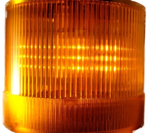Springer Controls / Texelco LA-144B 70mm Stack Light, Steady, 24V AC/DC LED - Yellow