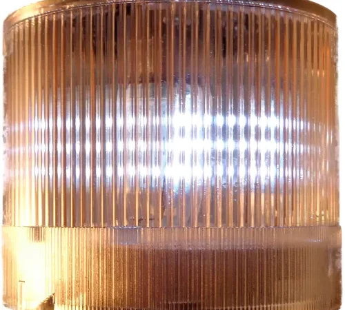 Springer Controls / Texelco LA-194B 70mm Stack Light, Steady, 24V AC/DC LED - Clear