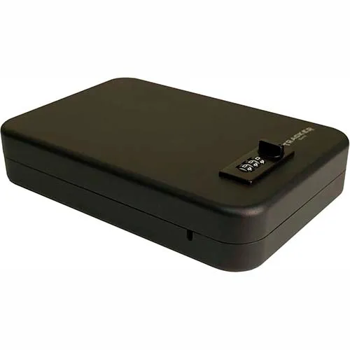 Tracker Safe Portable Safe SPS-01 - Combination Lock - 6-1/2"W x 9-3/4"D x 2"H - Black - Image 2