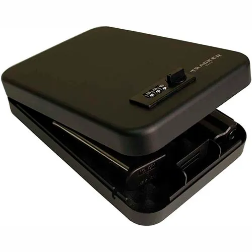 Tracker Safe Portable Safe SPS-01 - Combination Lock - 6-1/2"W x 9-3/4"D x 2"H - Black - Image 4