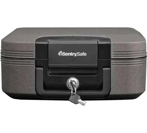 SentrySafe Waterproof Fire Chest CFW20201 w/ Key Lock 15-7/16"W x 14-5/16"D x 6-5/8"H Charcoal Gray