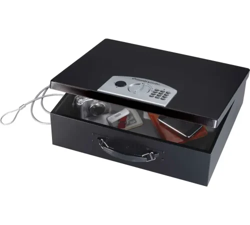 SentrySafe Portable Laptop Security Safe PL048E Elec. Lock, 17-1/2"W x 13-5/8"D x 5-13/16"H, Black