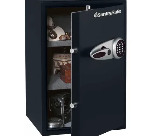 SentrySafe Security Safe T6-331 - Electronic Lock, 15-7/16"W x 16-1/8"D x 23-15/16"H, Black
