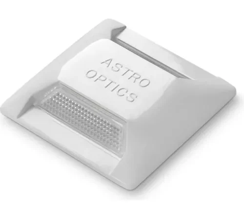 White Astro Optics reflective road marker