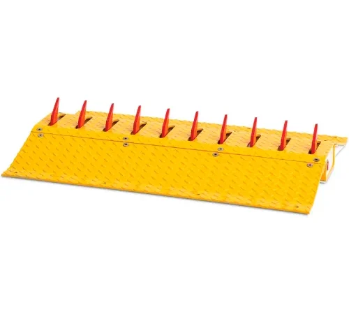 DOORKING 1610-087 Surface Mount Traffic Spike Section, 3' L, Yellow