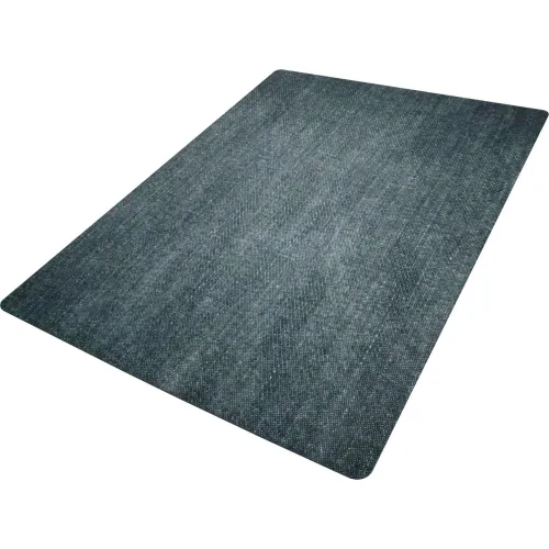 M Matting Desk Chair Mat, Stonewash in Blue, 3' x 4'