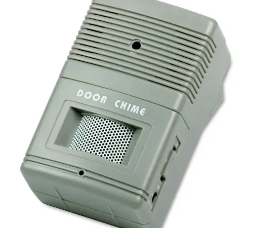 Tatco 15300 Visitor Arrival/Departure Chime, Battery Operated, 2-3/4"W x 2"D x 4-1/4"H, Gray