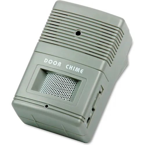 Tatco 15300 Visitor Arrival/Departure Chime, Battery Operated, 2-3/4"W x 2"D x 4-1/4"H, Gray
