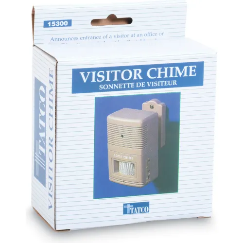 Tatco 15300 Visitor Arrival/Departure Chime, Battery Operated, 2-3/4"W x 2"D x 4-1/4"H, Gray - Image 2